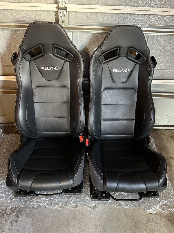 Mustang Oem Recaro Black Leather Seats 2015-2019