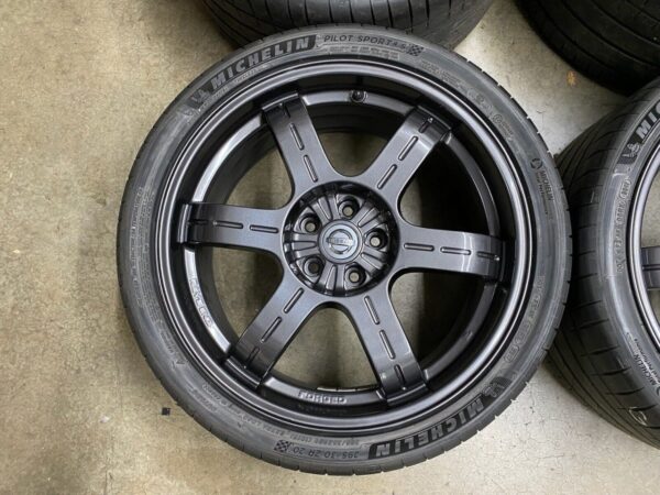 Genuine GTR R35 Black Edition Forged Rays OEM 20” Wheels Tires - Image 2