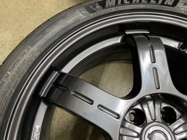 Genuine GTR R35 Black Edition Forged Rays OEM 20” Wheels Tires - Image 8