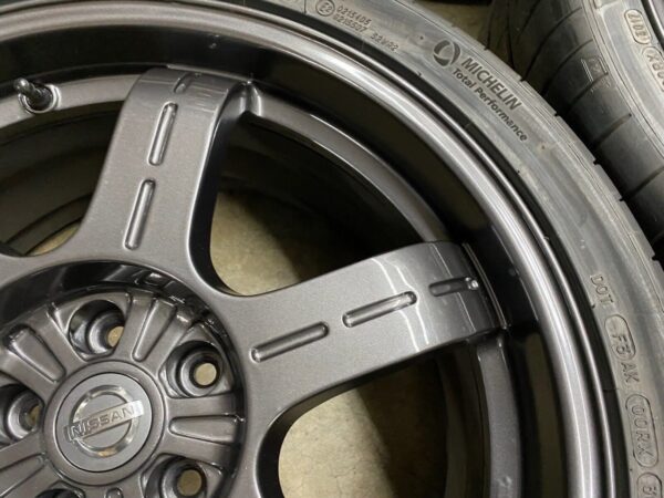 Genuine GTR R35 Black Edition Forged Rays OEM 20” Wheels Tires - Image 7