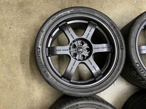Genuine GTR R35 Black Edition Forged Rays OEM 20” Wheels Tires - Image 4