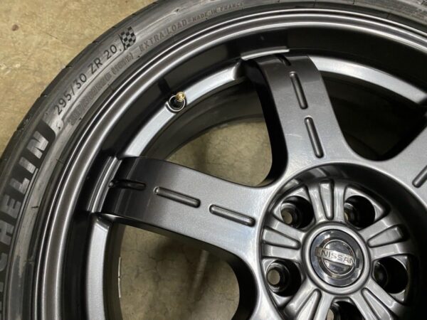 Genuine GTR R35 Black Edition Forged Rays OEM 20” Wheels Tires - Image 5