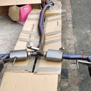 Nissan GTR Akropovic exhaust with carbon tips