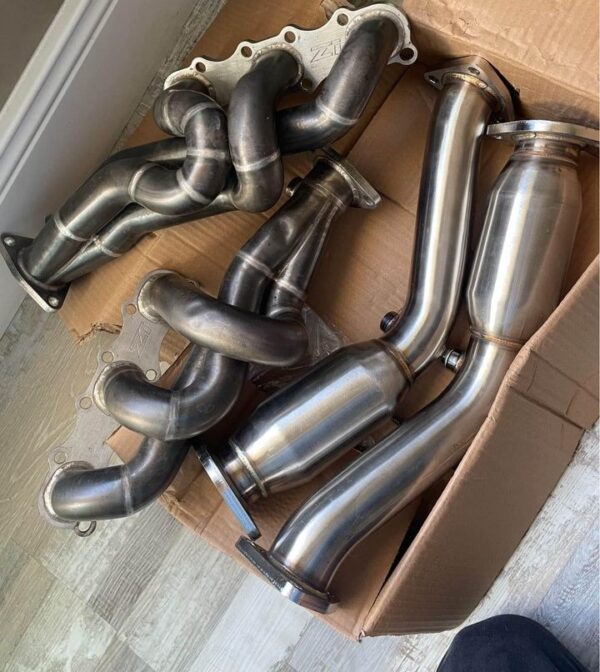 370z/350 Z1 Vq/De headers and Resonated test pipes Package - Image 2