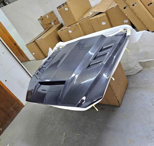 Ford Mustang Hood Real Carbon Fiber Terminator style - Image 3