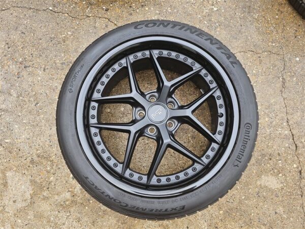 19" NICHE VICE M226 5x4.5 5x114.3 GLOSS/MATTE BLACK WHEELS TIRES MUSTANG GT - Image 3