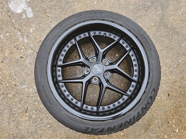 19" NICHE VICE M226 5x4.5 5x114.3 GLOSS/MATTE BLACK WHEELS TIRES MUSTANG GT - Image 4