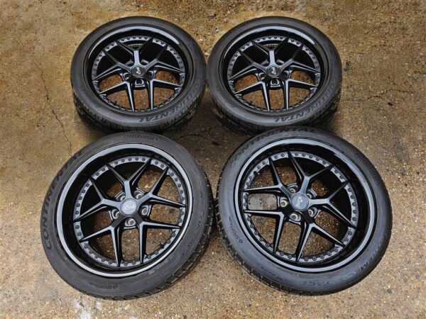 19" NICHE VICE M226 5x4.5 5x114.3 GLOSS/MATTE BLACK WHEELS TIRES MUSTANG GT