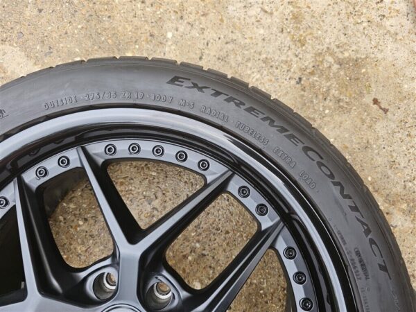 19" NICHE VICE M226 5x4.5 5x114.3 GLOSS/MATTE BLACK WHEELS TIRES MUSTANG GT - Image 6