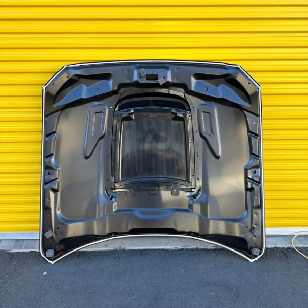 Ford Mustang GT500 style Aluminum Hood with air scoop - Image 4