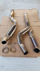 Toyota Supra Boostin Performance Heritage 4in Catback Exhaust / 4in Catless Downpipe