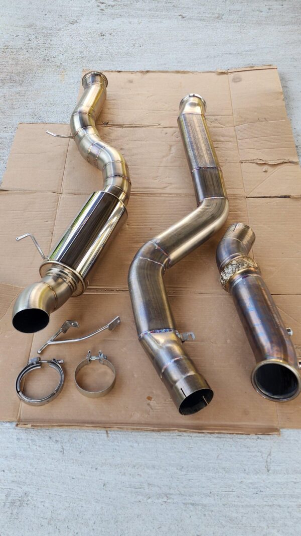 Toyota Supra Boostin Performance Heritage 4in Catback Exhaust / 4in Catless Downpipe