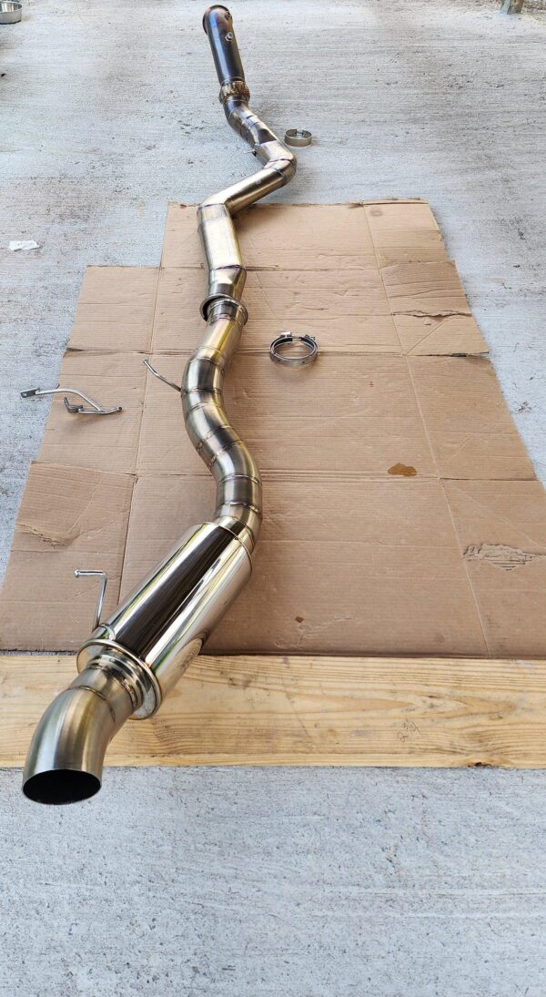 Toyota Supra Boostin Performance Heritage 4in Catback Exhaust / 4in Catless Downpipe - Image 5