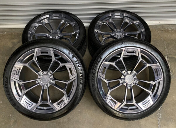 Mustang 20'' Project 6Gr Ten-D Fully Forged Polished Wheel And Tire - Image 6