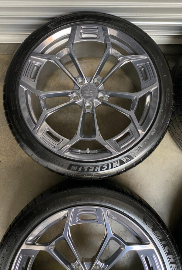 Mustang 20'' Project 6Gr Ten-D Fully Forged Polished Wheel And Tire - Image 11