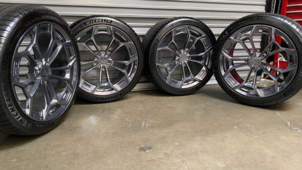 Mustang 20'' Project 6Gr Ten-D Fully Forged Polished Wheel And Tire