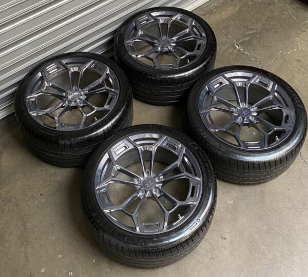 Mustang 20'' Project 6Gr Ten-D Fully Forged Polished Wheel And Tire - Image 12