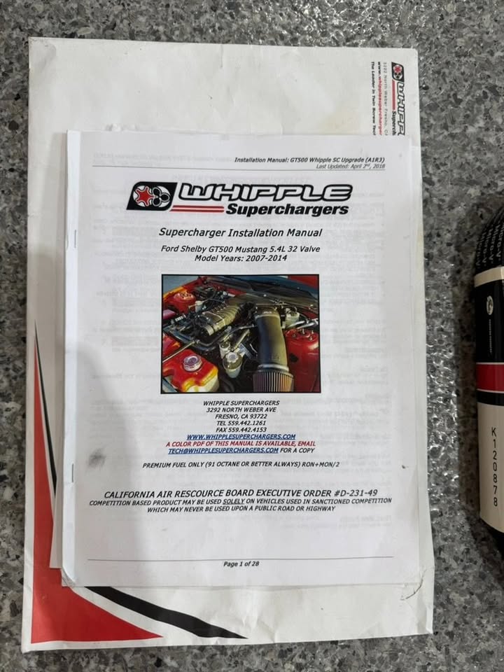 Mustang GT500 Whipple 4.0L Supercharger Kit - Image 7